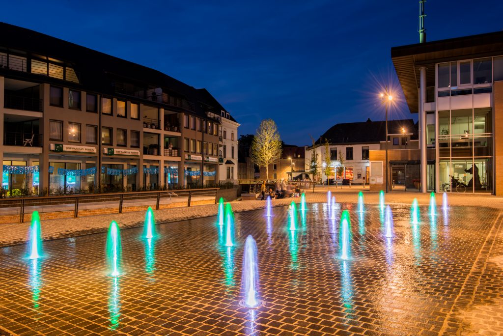 Fonteinen op de kaai