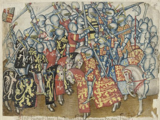 Middeleeuwse Riddertoernooien en het wapenschild van de Heren van Diest